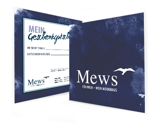 Modehaus Mews Gutschein in dunkelblau